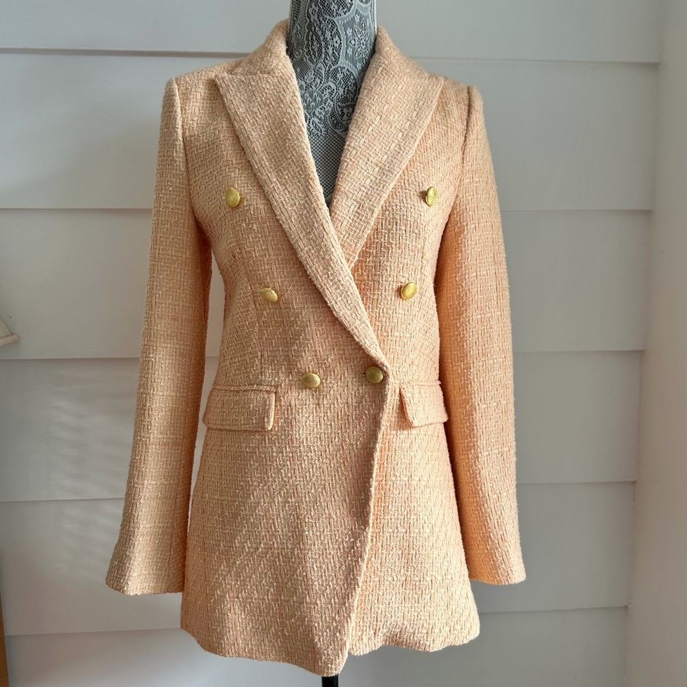 Jason Wu Tweed Double Breasted Blazer size XS